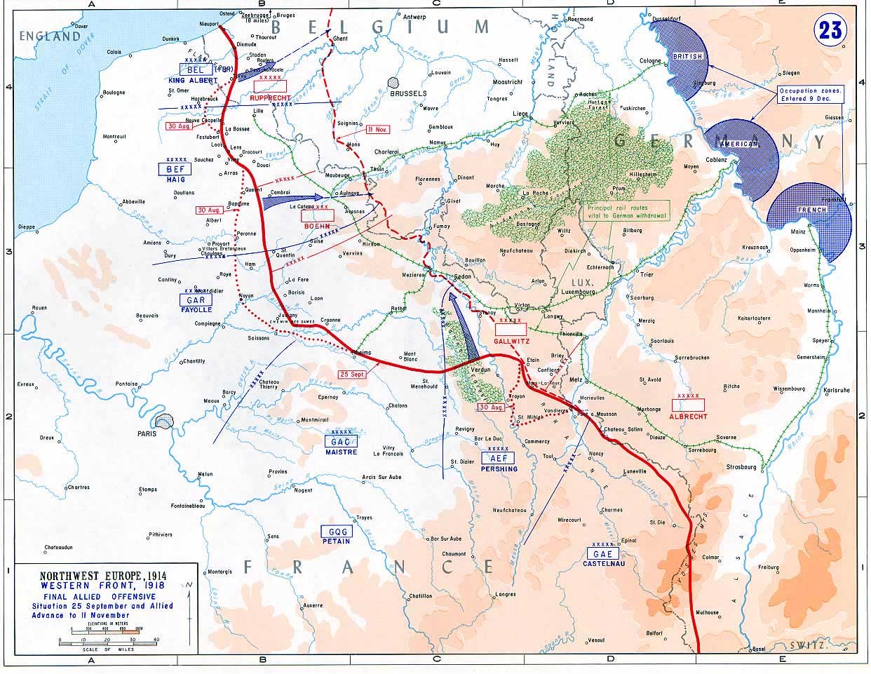Western front 1918 - Final allied offensive