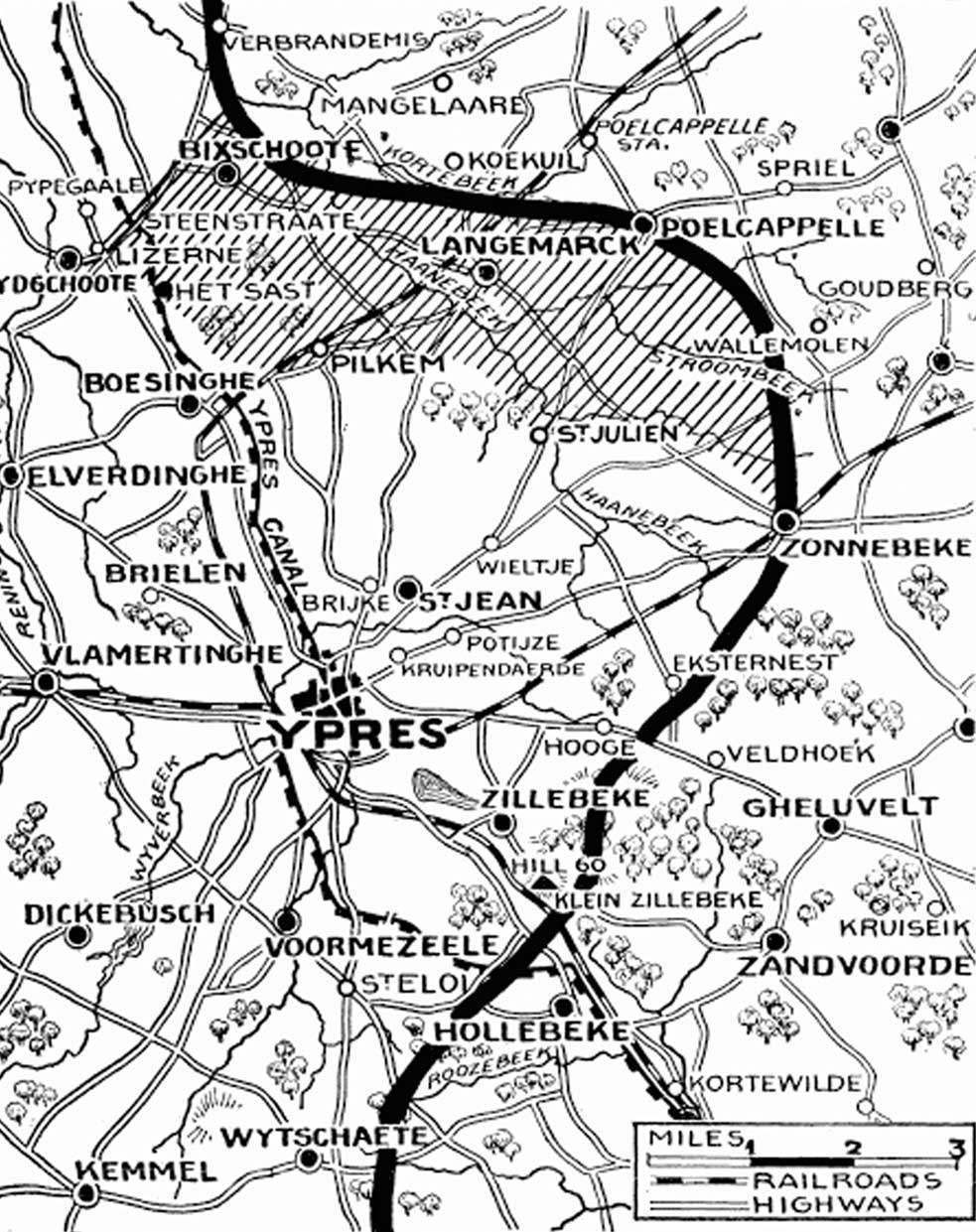 30th April - Positions before the British pullback