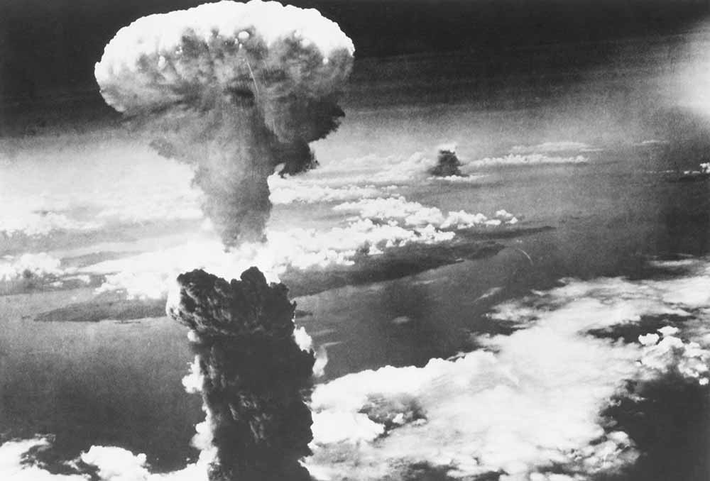 Atom Bomb exploded over Nagasaki, Japan, WW2