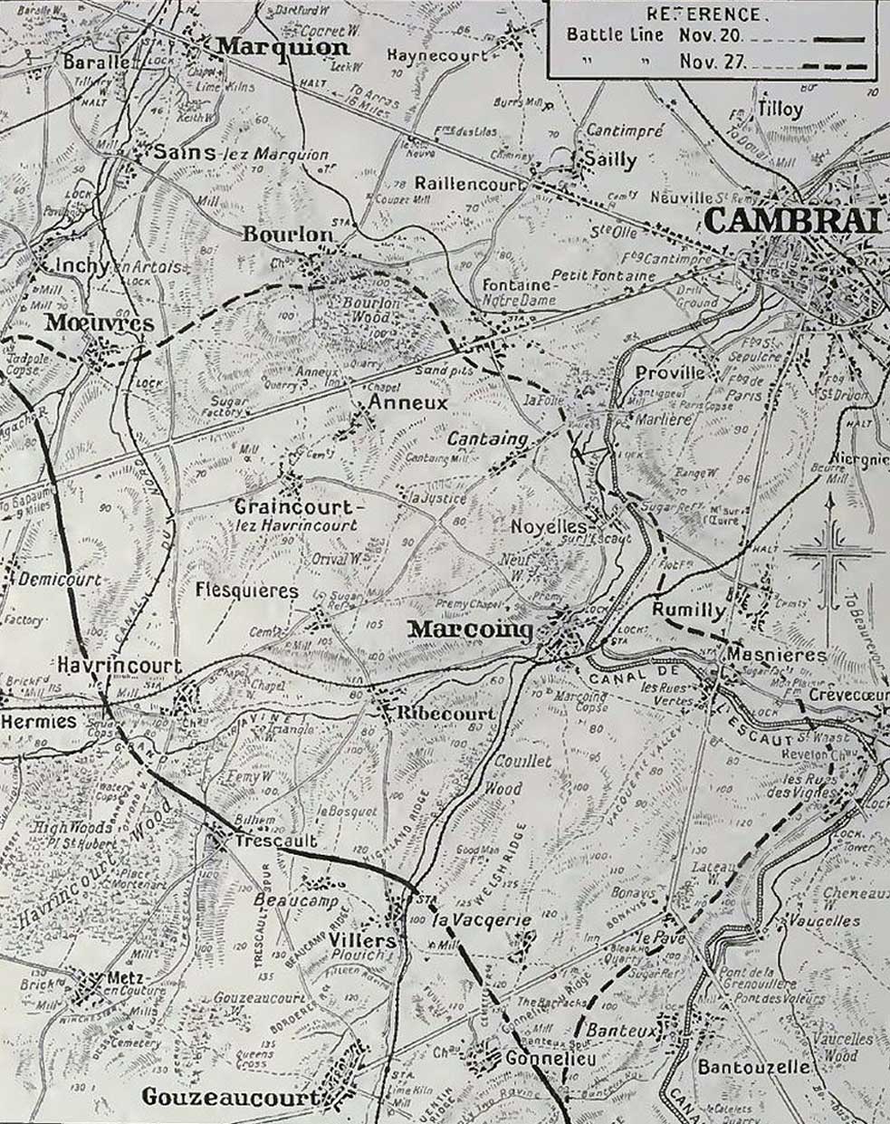 Cambrai area, 1917