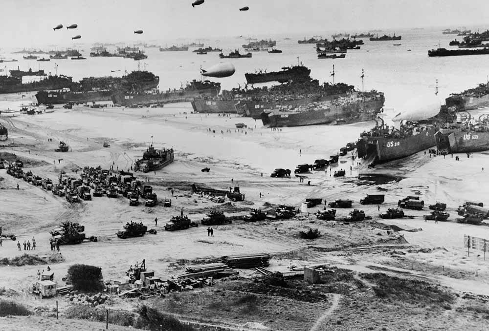 Omaha Beach after D-Day