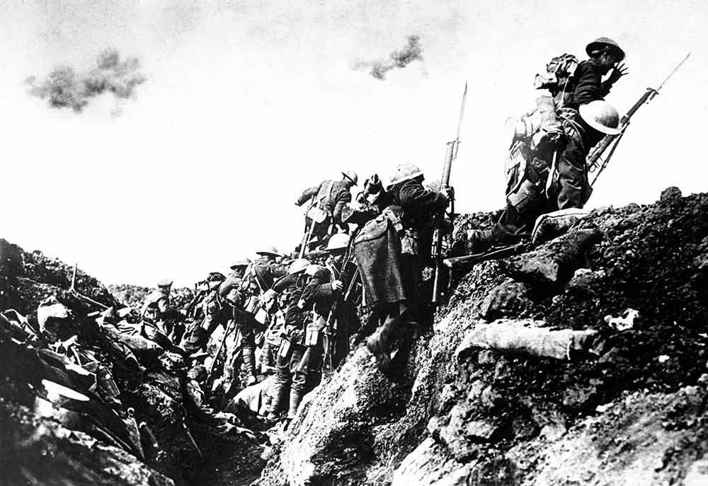 Troops going over the top