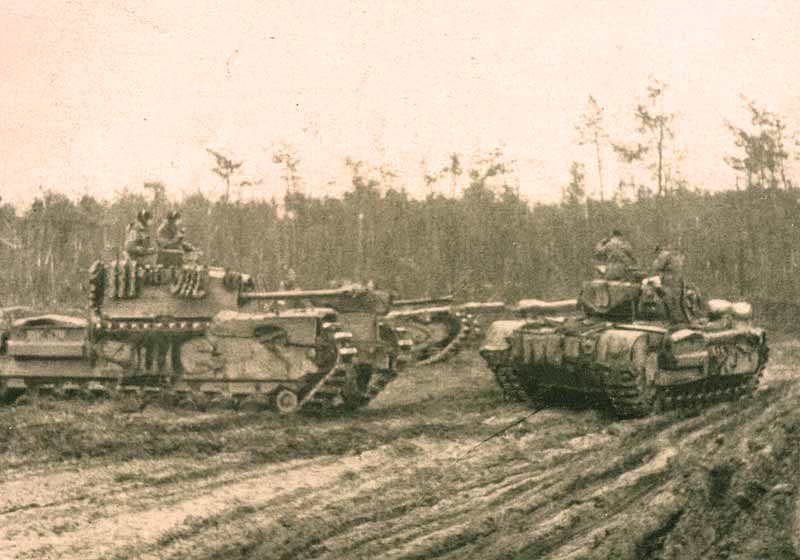 Churchill tanks, Reichswald